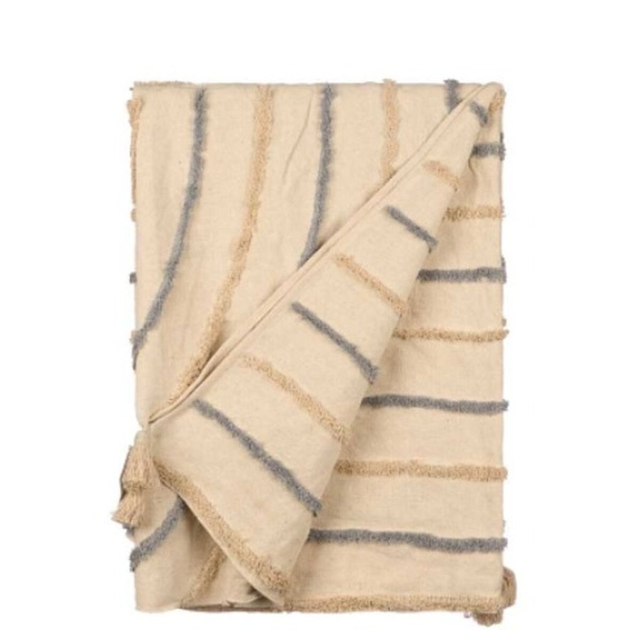 Senget�ppe (vatt�ppe) Gift Decor Gr� 220 x 150 cm Striber (9 enheder) #2