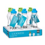 Vandflaske Leknes Bl� Gr�n polypropylen Terephthalat-polyethylen (PET) 600 ml (6 enheder) #4