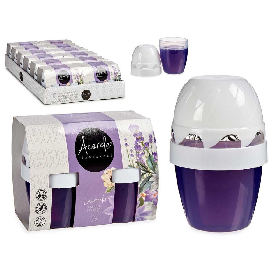 S�t med luftfriskere Acorde Lavendel 2 Dele (12 enheder) #2