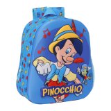 3D B�rnetaske Cl�sicos Disney Pinochio Bl� 27 x 33 x 10 cm #1