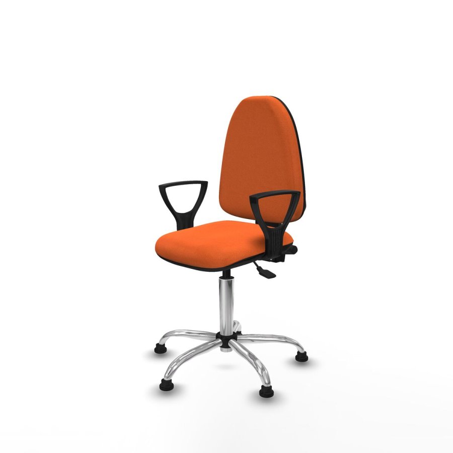 Kontorstol Piqueras y Crespo Ana AS bali naranja brazos fijos base cromada topes Orange #2