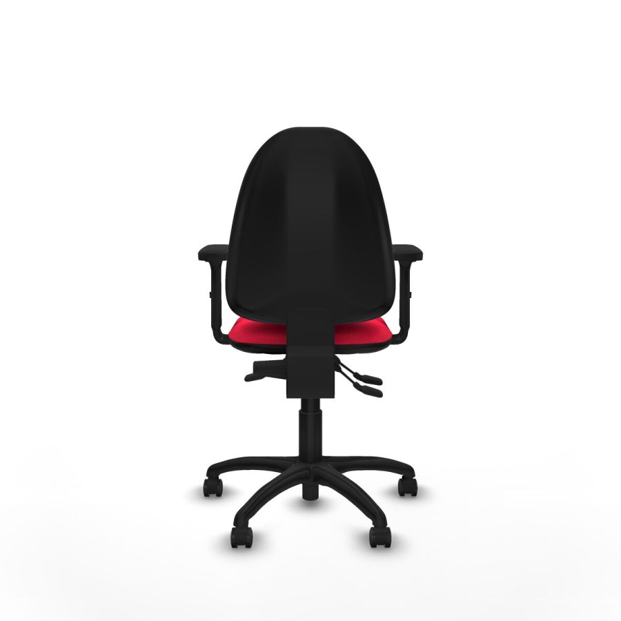 Kontorstol Piqueras y Crespo Ana AS bali rojo brazos 2D base poliamida ruedas autofrenantes 50mm Rd #5