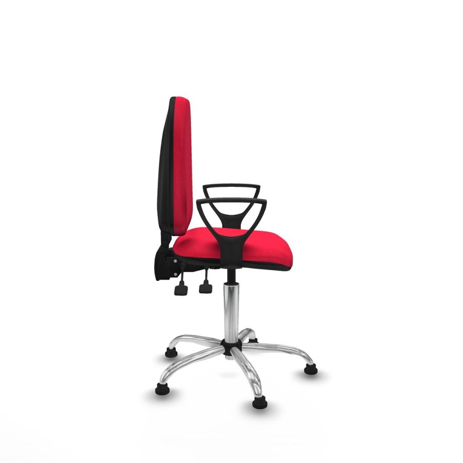 Kontorstol Piqueras y Crespo Ana AS bali rojo brazos fijos base cromada topes Rd #7