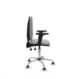 Kontorstol Piqueras y Crespo Ana AS bali gris claro brazos 2D base cromada topes Lysegr #7