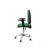 Kontorstol Piqueras y Crespo Ana AS bali verde esmeralda brazos 2D base cromada topes Smaragdgrn #3