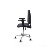 Kontorstol Piqueras y Crespo Ana AS bali gris oscuro brazos 2D base cromada topes Mrkegr #3