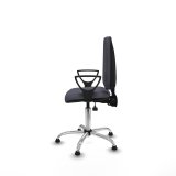 Kontorstol Piqueras y Crespo Ana AS bali gris oscuro brazos fijos base cromada topes Mrkegr #3