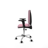 Kontorstol Piqueras y Crespo Ana AS bali rosa brazos 2D base cromada ruedas autofrenantes 50mm Pink #3