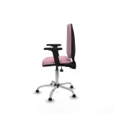 Kontorstol Piqueras y Crespo Ana AS bali rosa brazos 2D base cromada topes Pink #3