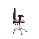 Kontorstol Piqueras y Crespo Ana AS bali rosa brazos 2D base cromada topes Pink #7