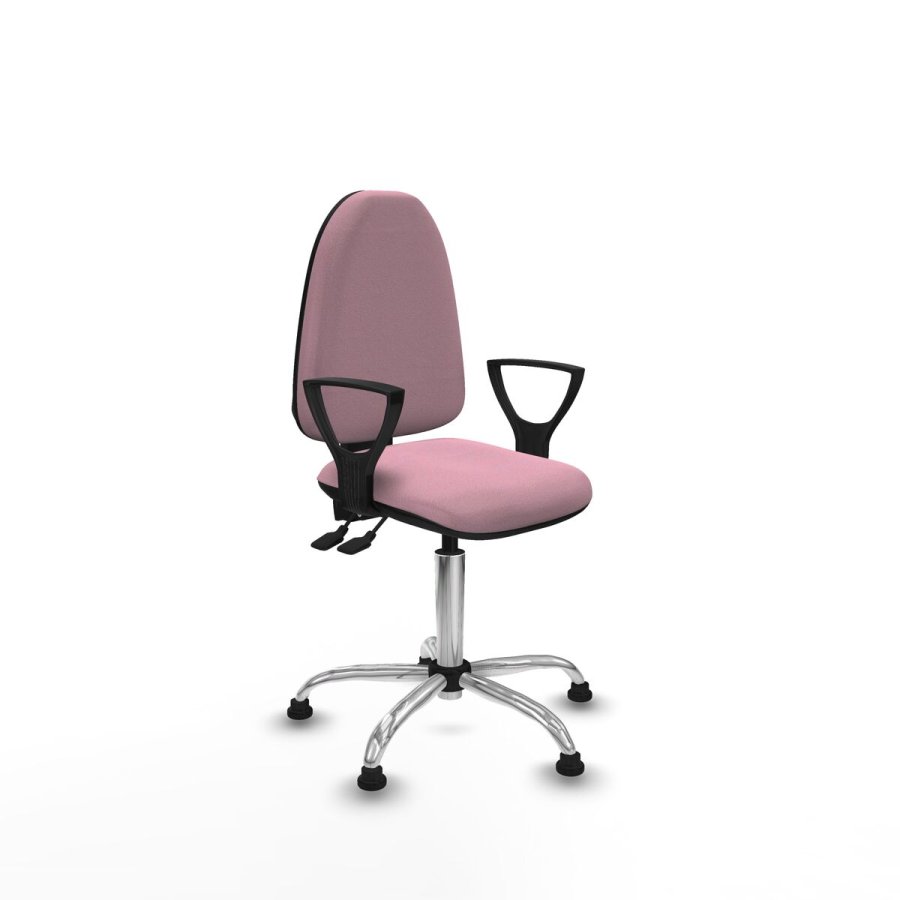 Kontorstol Piqueras y Crespo Ana AS bali rosa brazos fijos base cromada topes Pink #1