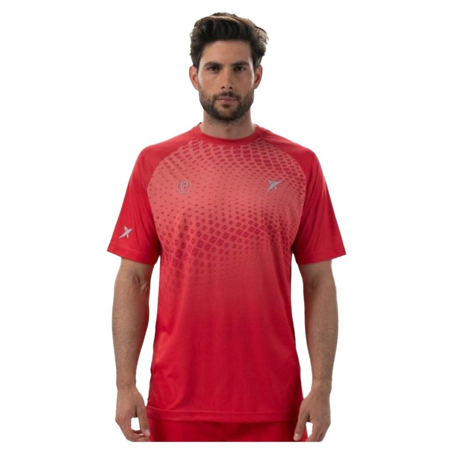Kortrmet T-shirt til Mnd Drop Shot Benara Orange Padel #1