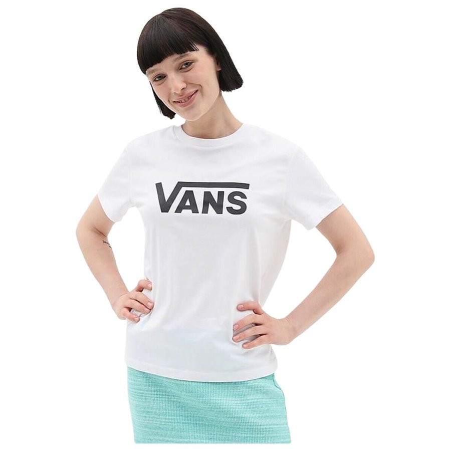 Kortrmet T-shirt til Kvinder Vans Drop V Ss Crew-B #1