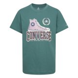 Brne Kortrmet T-shirt Converse Script Sneaker Gfx Sse Cyan #1