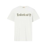 Kortrmet T-shirt til Mnd Timberland Kennebec River Camo Linear Logo Hvid #1