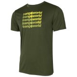 Kort�rmet T-shirt til M�nd Trangoworld Arbas M�rk gr�n #1