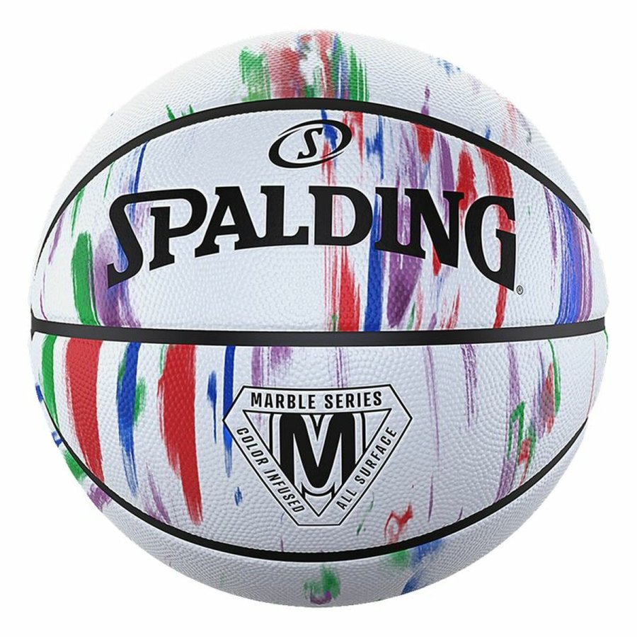Basketball Spalding Marble Series Hvid (St�rrelse 7) #1