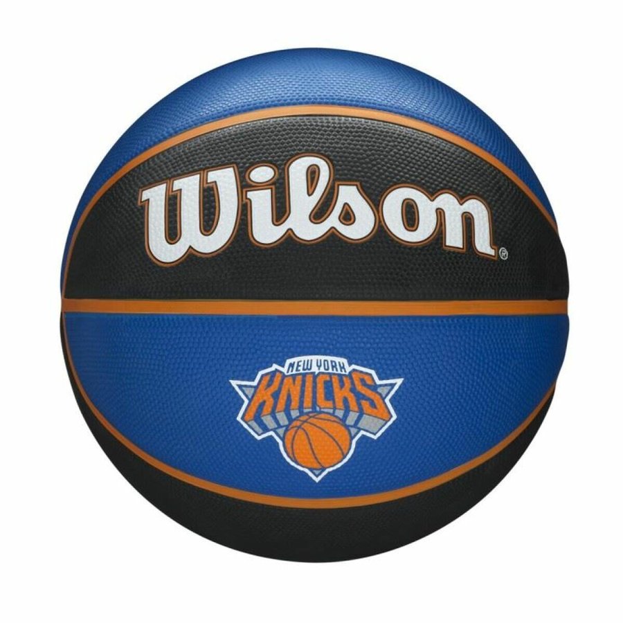 Basketball Wilson NBA Team Tribute Knicks Bl� 7 Naturgummi #1