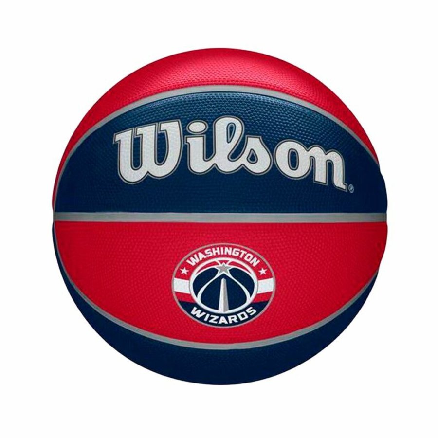 Basketball Wilson Nba Team Tribute Was Wizards Bl� Naturgummi (St�rrelse 7) #1