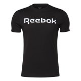 Kortrmet T-shirt til Mnd Reebok Graphic Series Linear Logo Sort #1