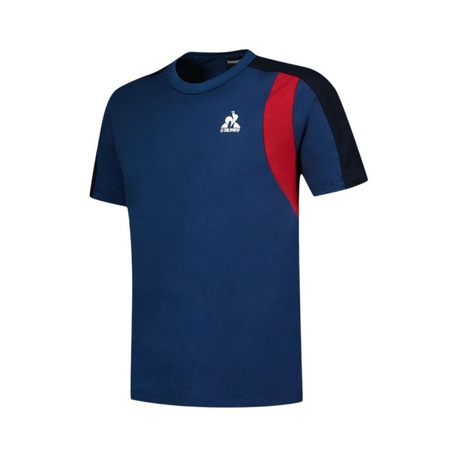 Brne Kortrmet T-shirt Le coq sportif Ess N1 Enfant Sort Marinebl #1