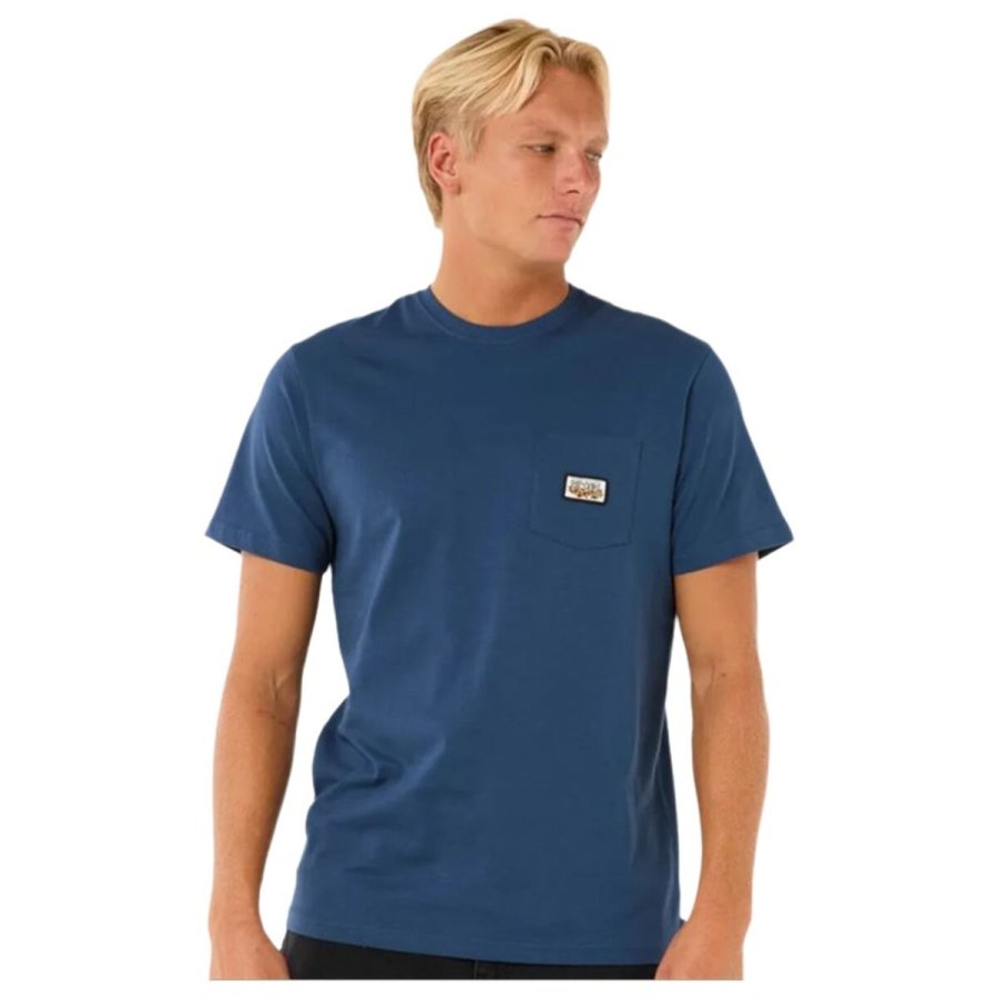 Kort�rmet T-shirt til M�nd Rip Curl Surf Paradise Badge Tee #1