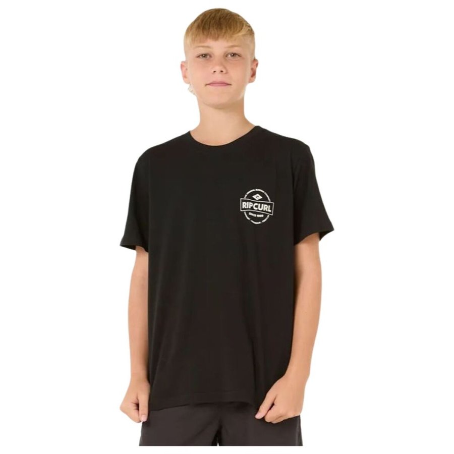 Brne Kortrmet T-shirt Rip Curl Staple Sort #1
