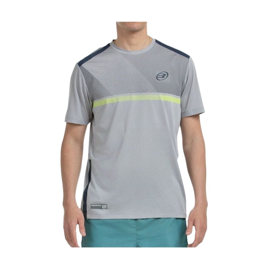 Kort�rmet T-shirt til M�nd Bullpadel Bilao Lysegr� Padel #1