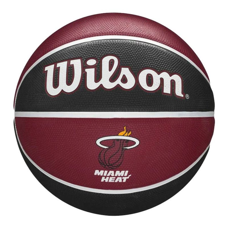 Basketball Wilson NBA Tribute Miami  M�rker�d Naturgummi (St�rrelse 7) #1