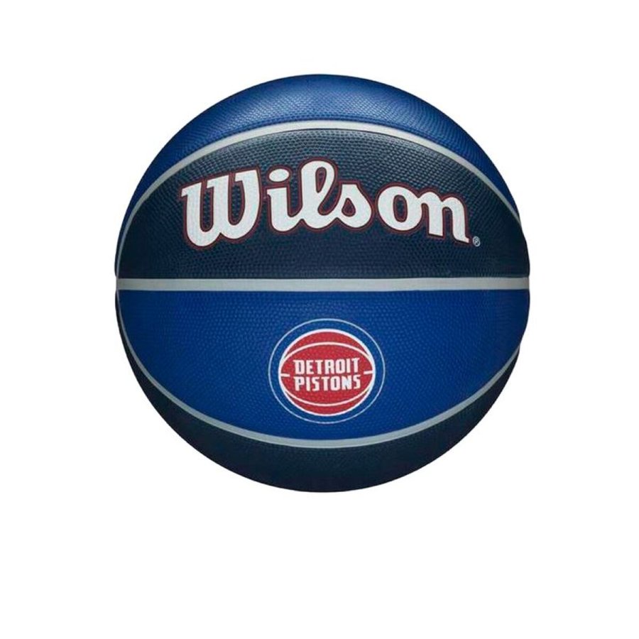 Basketball Wilson Nba Team Tribute Det Pistons Bl� Naturgummi (St�rrelse 7) #1