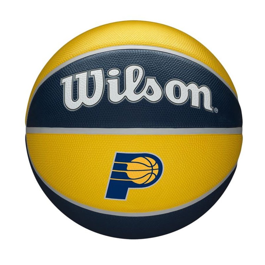 Basketball Wilson Nba Team Tribute Ind Pacers Gul Naturgummi (St�rrelse 7) #1