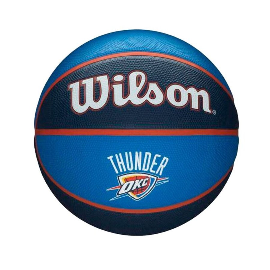 Basketball Wilson  Nba Team Tribute Okc Bl� Naturgummi (St�rrelse 7) #1