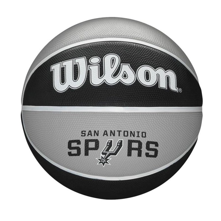 Basketball Wilson Nba Team Tribute San Spurs Sort Naturgummi #1