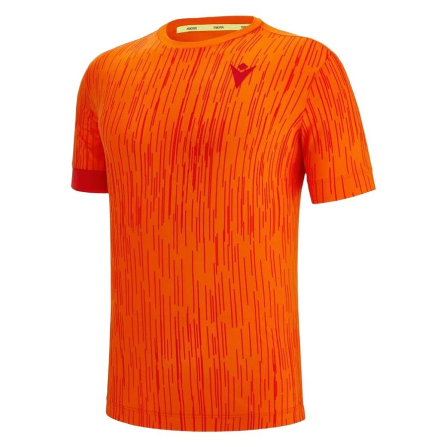 Kort�rmet T-shirt til M�nd Macron Start Cc Juan II Orange Padel #1