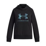 Sweatshirt med h�tte til piger Under Armour Rival Flc Shimmer Hdy Sort #1