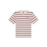 Kort�rmet T-shirt til M�nd Dickies York Stripe Ss Hvid #1