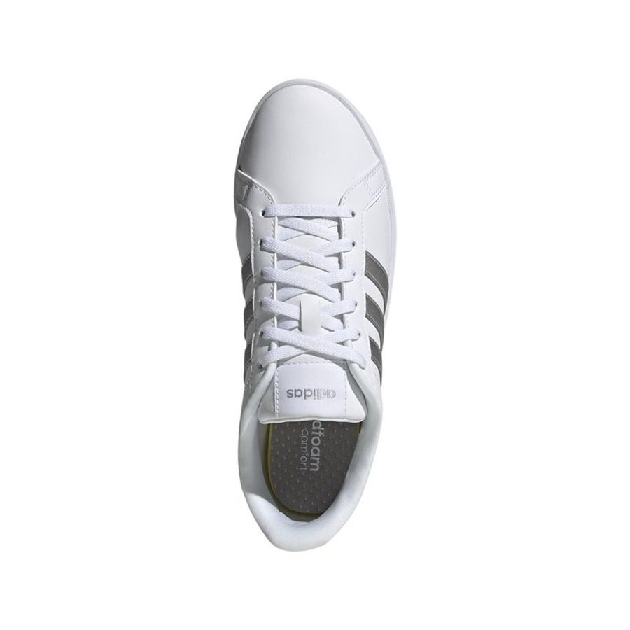 L�besko til voksne Adidas Courtpoint W Hvid #4