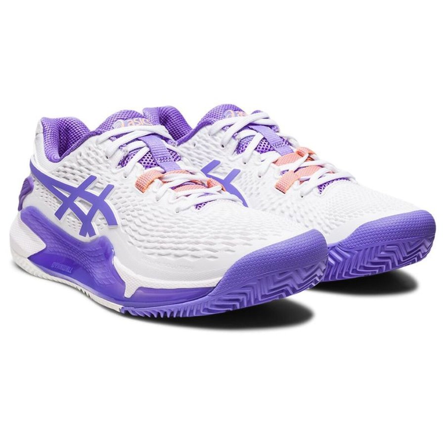 L�besko til voksne Asics Gel-Resolution 9 Clay Hvid #5