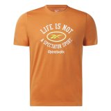 Kort�rmet T-shirt til M�nd Reebok HS4884 Orange #1