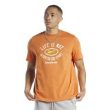 Kort�rmet T-shirt til M�nd Reebok HS4884 Orange #2