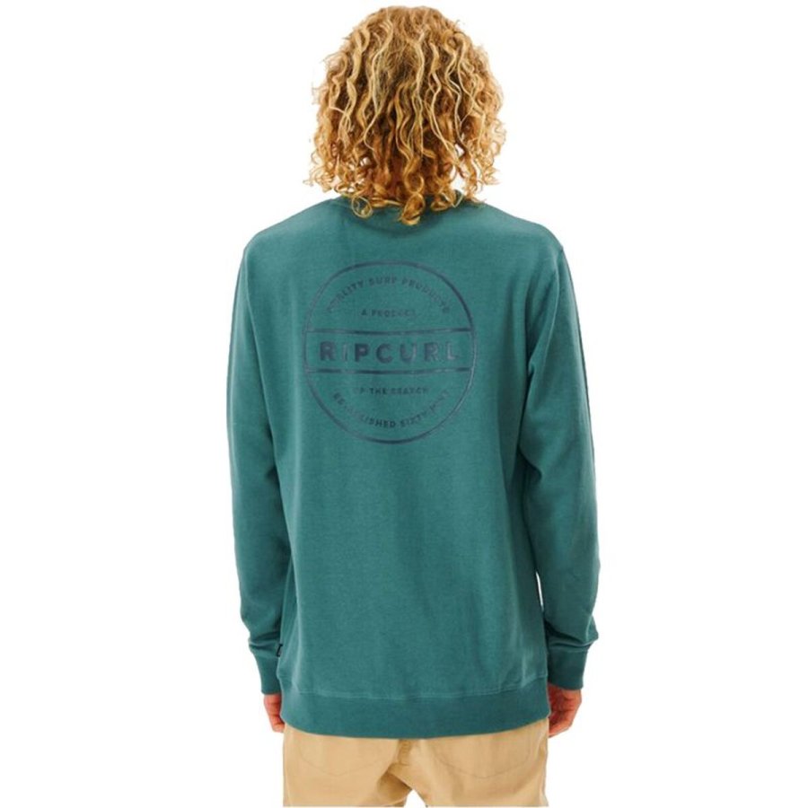 Sweaters uden H�tte til M�nd Rip Curl Re Entry Crew Bl� #2