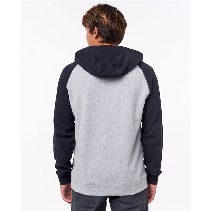 H�ttetr�je til M�nd Rip Curl Embroid Hooded Zip Thru Lysegr� #4