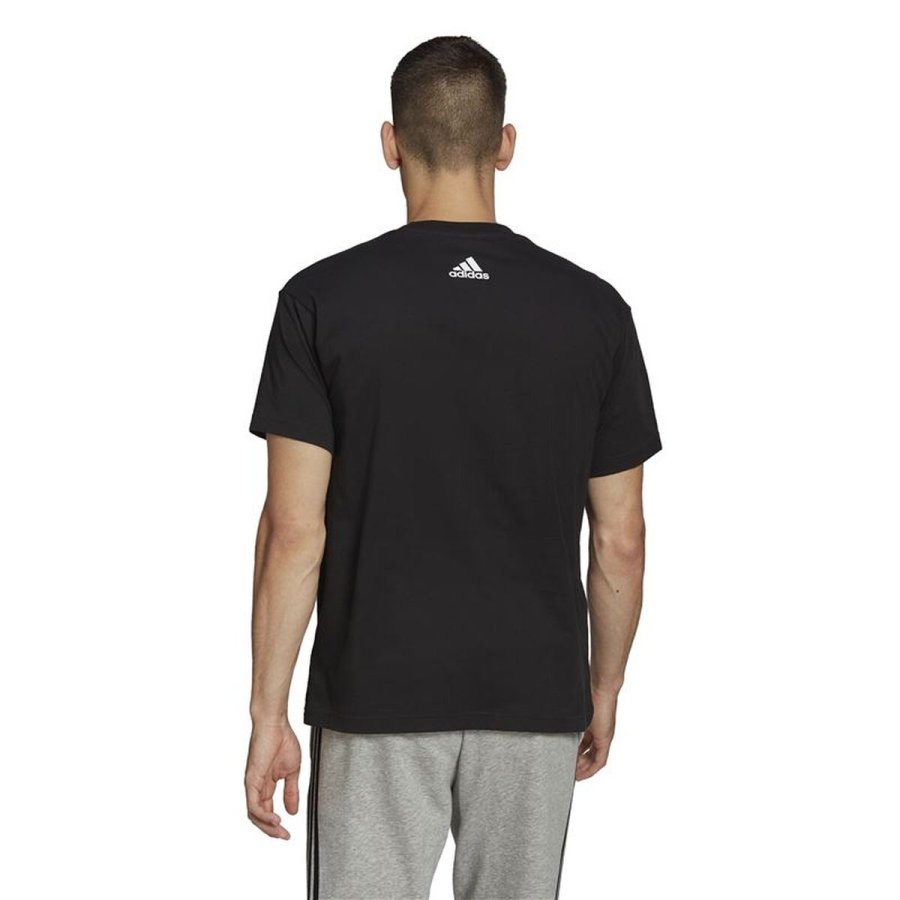 Unisex Kort�rmet T-shirt Adidas HE4314 Sort (S) #3