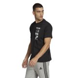 Unisex Kort�rmet T-shirt Adidas HE4314 Sort (S) #4