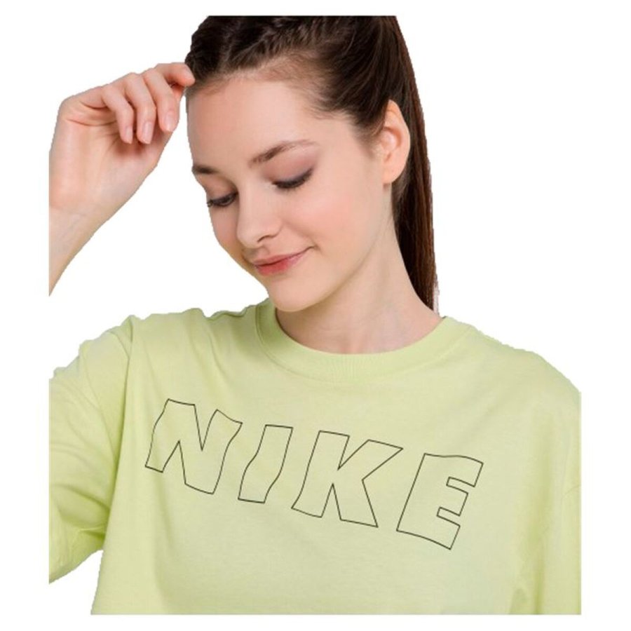 Kort�rmet T-shirt til Kvinder Nike Air Lysegr�n #7