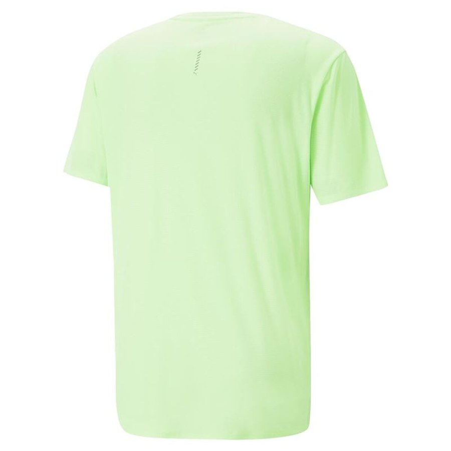 Kort�rmet T-shirt til M�nd Puma Limegr�n #2
