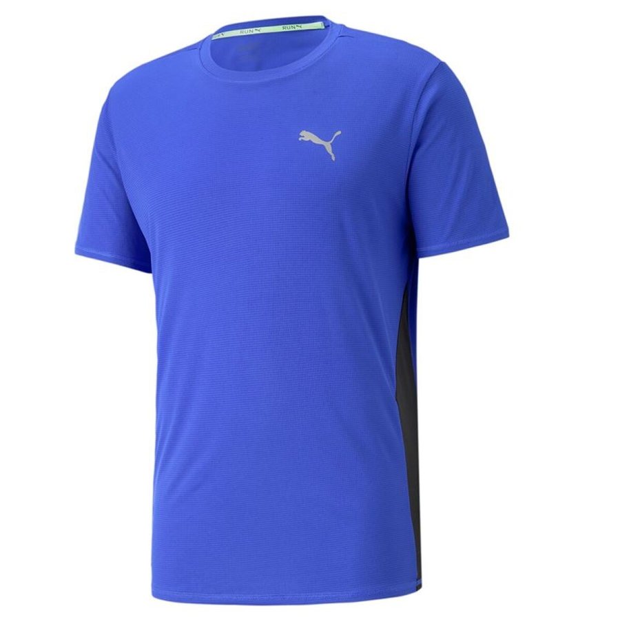 Kort�rmet T-shirt til M�nd Puma Bl� #1