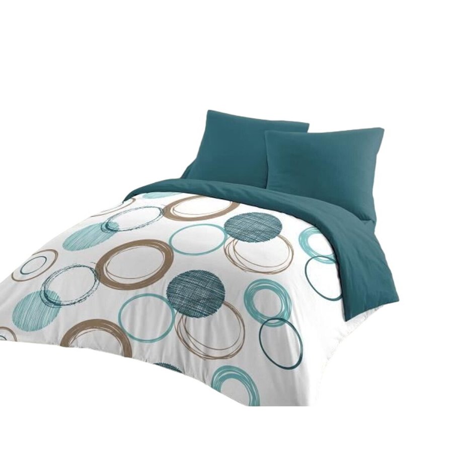 Dynebetrk st HOME LINGE PASSION Grn 220 x 240 cm Cirkler #1