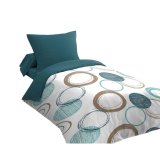 Dynebetrk st HOME LINGE PASSION Grn 140 x 200 cm Cirkler #1