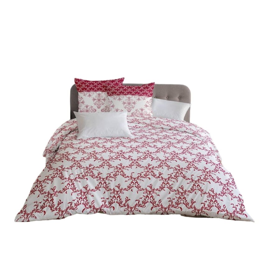 Dynebetrk st HOME LINGE PASSION Hvid Bourgogne 240 x 260 cm #1